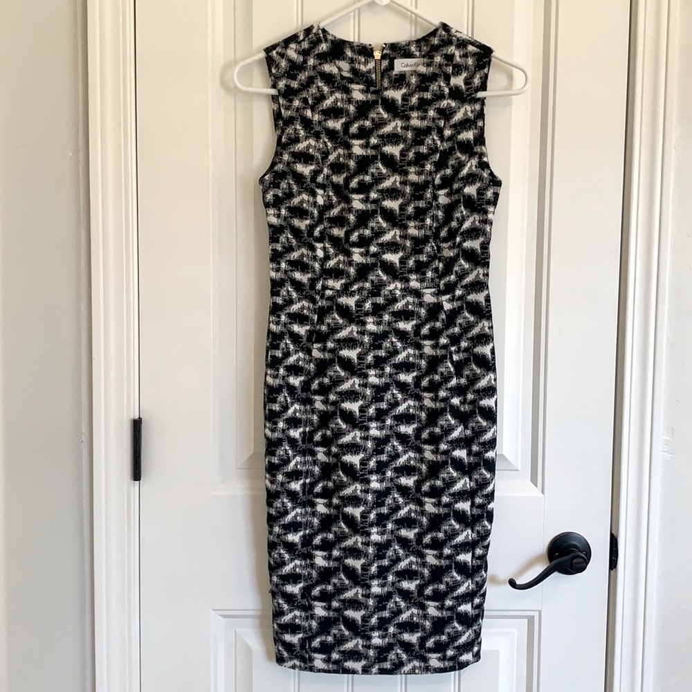 Calvin Klein Tweed Sheath Dress